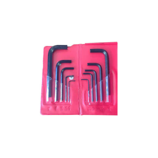 Allen Imperial Short Hex Keys Arm Wrench Set 10