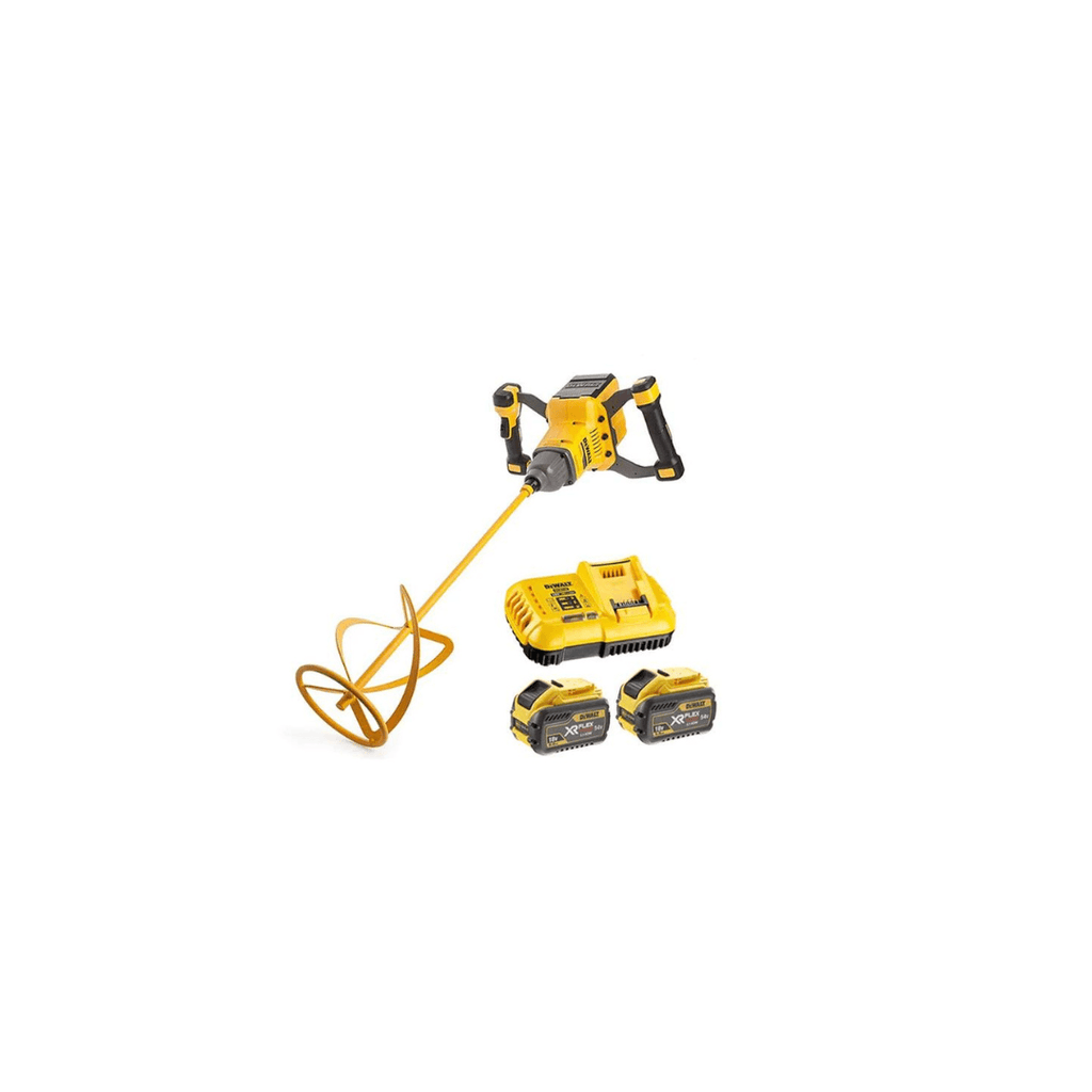 DeWalt DCD240X2-GB 54V XR Flexvolt Brushless Paddle Mixer with 2x 9.0Ah Batteries - Tool Source - Buy Tools and Hardware Online
