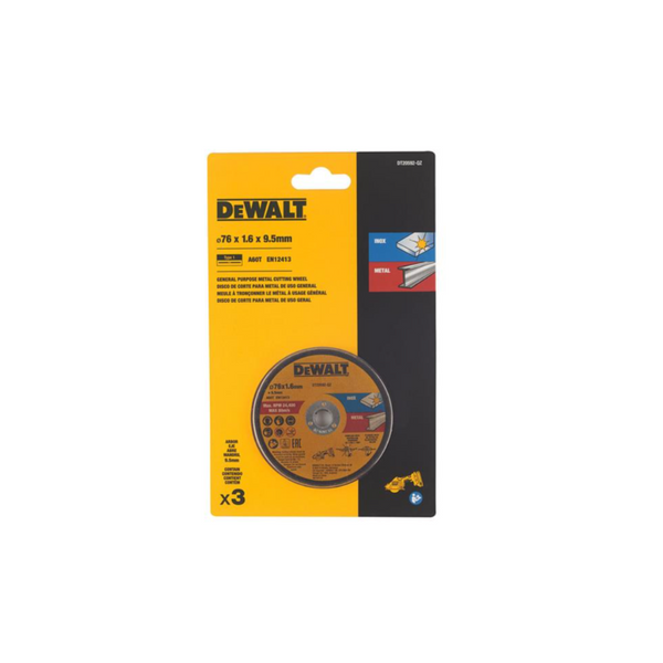 Dewalt DT20592-QZ 75mm Bonded Abrasive Cutting Wheelsx3