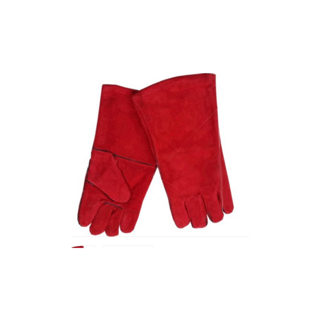 Fourlakes Pair Red Heavy Duty Double Palm Welders Gloves FL-3118D