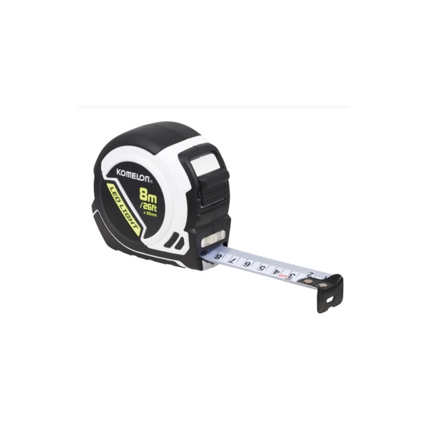 Komelon PLD85 LED LIGHT Tape Measure 8m/26ft (Width 25mm)