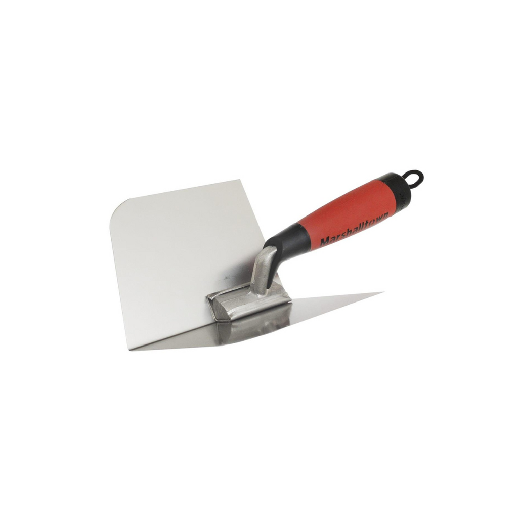 Marshalltown Curved Inside Corner Trowel DuraSoft Handle 5in - Tool Source - Buy Tools and Hardware Online