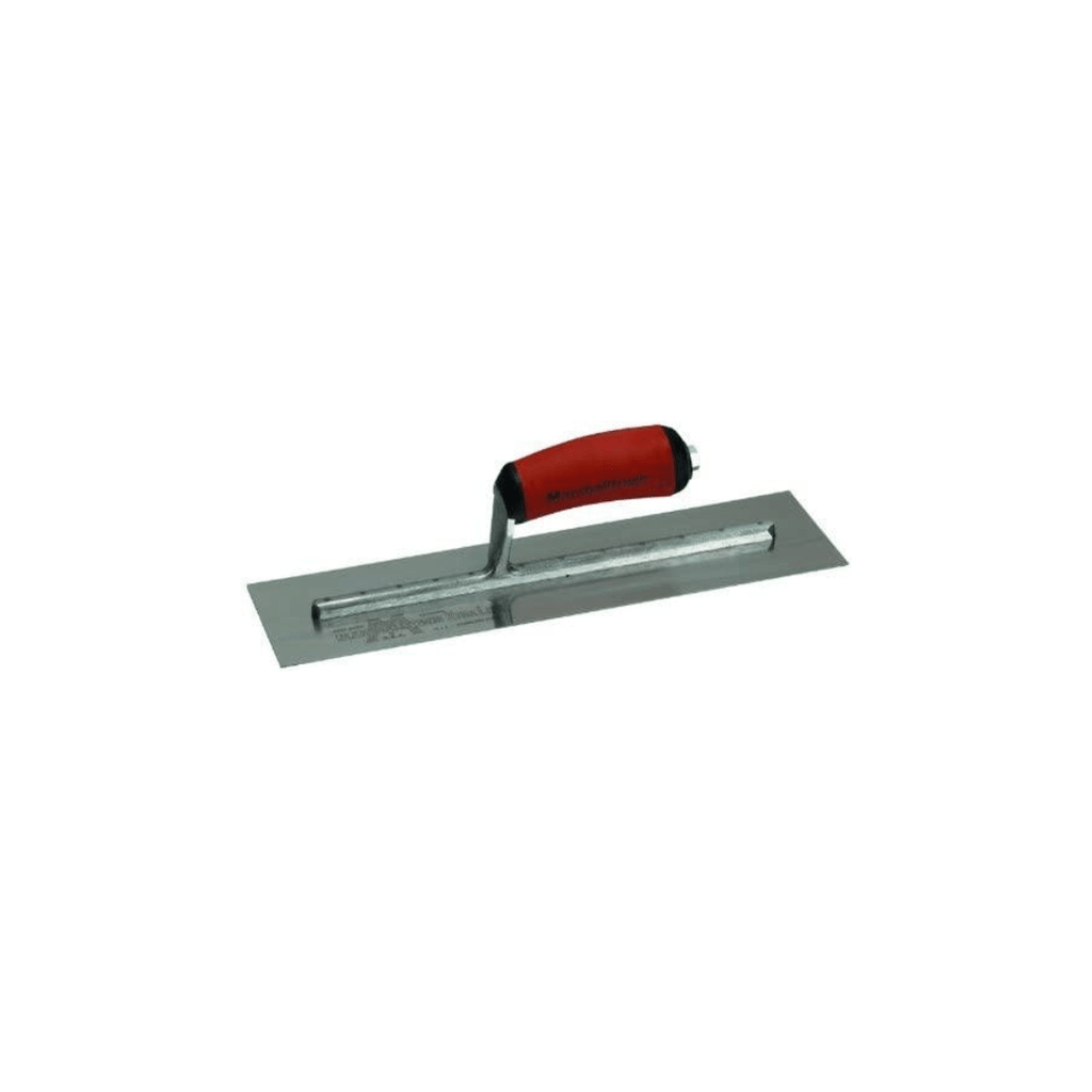 Marshalltown Finishing Trowel 16 x 4” Spring Steel Curved DuraSoft Handle - Tool Source - Buy Tools and Hardware Online