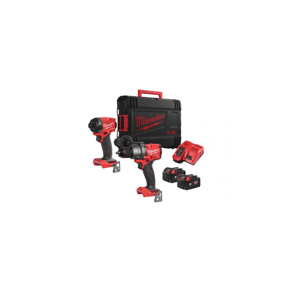 Milwaukee M18FPP2A3-502X 18V 2x5Ah Combi Drill/Impact Driver Kit - Tool Source - Buy Tools and Hardware Online