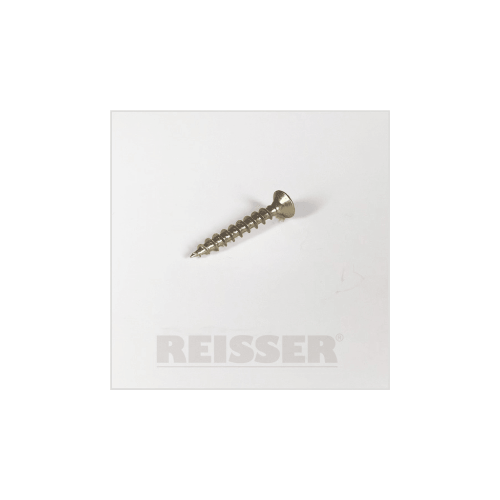 REISSER R2 Woodscrews Countersunk Yellow 3.0 x 20mm (200 Pcs) - Tool Source - Buy Tools and Hardware Online