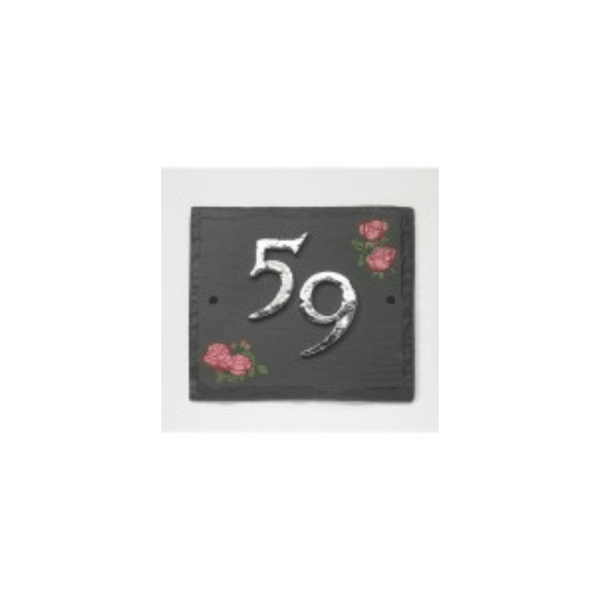 Black Country Metal Works Slate House Sign Number 20 - Tool Source - Buy Tools and Hardware Online