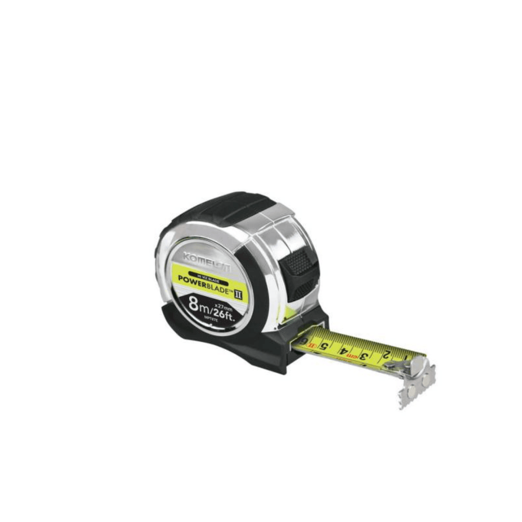 Komelon PowerBlade Tape 8m / 26ft - Tool Source - Buy Tools and Hardware Online