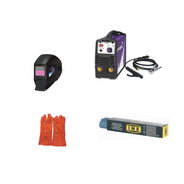 PARWELD XTS204 220V INVERTER WELDER 200AMP MMA + free welding Gloves, Helmet and 10G rods