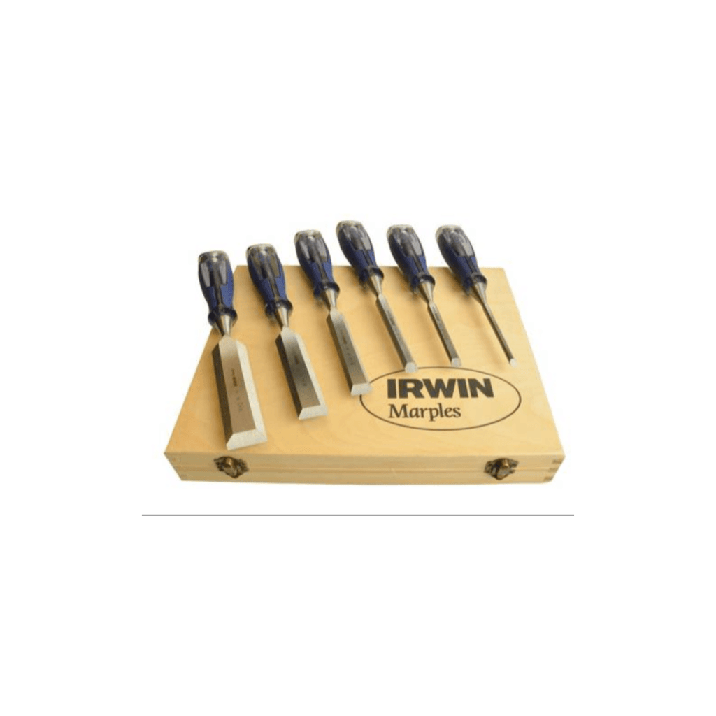 Irwin Marples 6 pce wood chisel set in wooden case MS750 - Tool Source - Buy Tools and Hardware Online