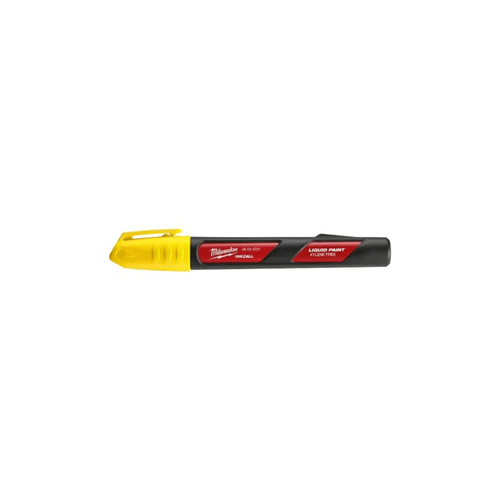 Milwaukee INKZALL™ Yellow Liquid Paint Marker - Tool Source - Buy Tools and Hardware Online