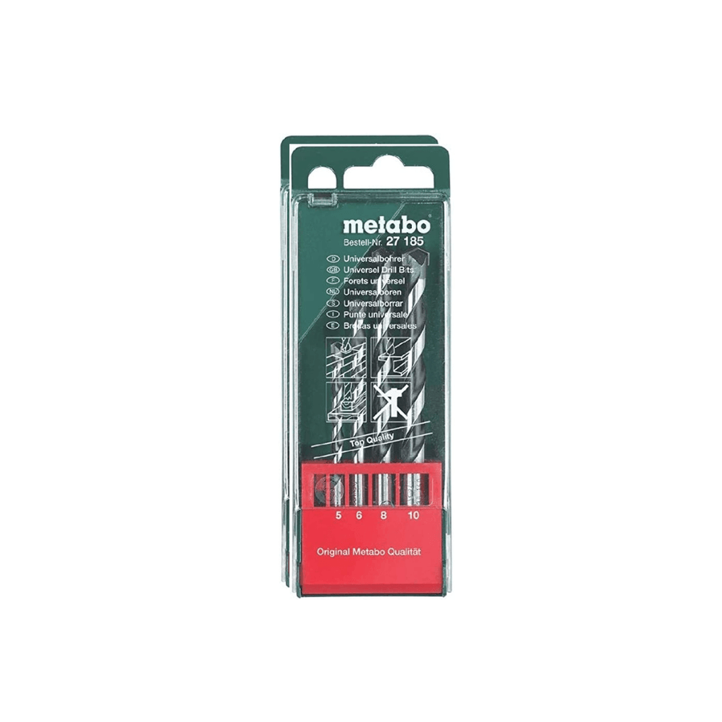Metabo 6.27185.00 Universal Drill Bits 4-Piece Set - Tool Source - Buy Tools and Hardware Online