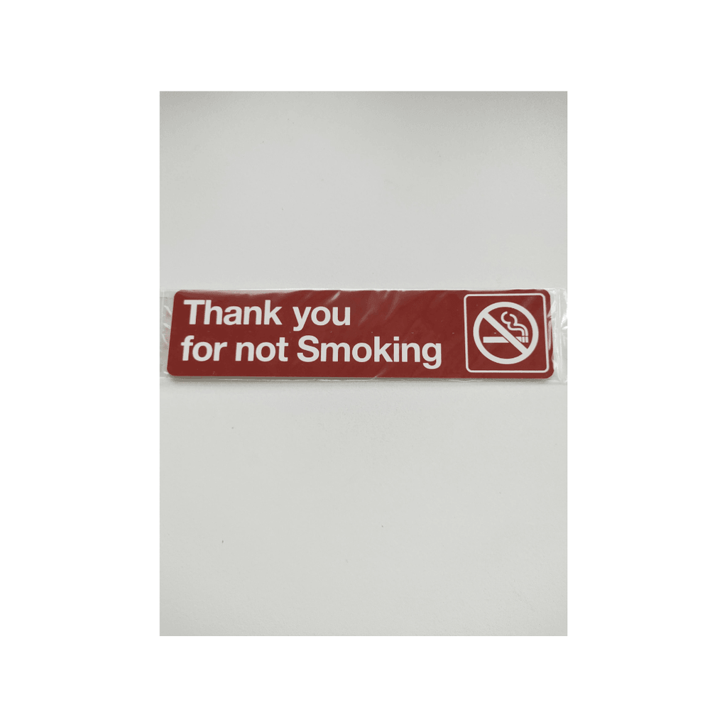 Thank You For Not Smoking - Self-Adhesive Sign - 200 X 50mm - Tool Source - Buy Tools and Hardware Online