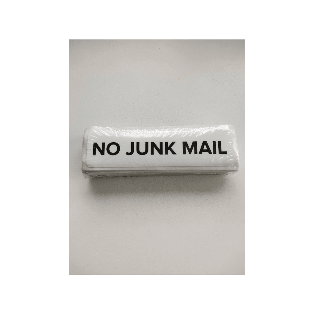 No Junk Mail - Self-Adhesive Sticker - 150 x 40mm - Tool Source - Buy Tools and Hardware Online