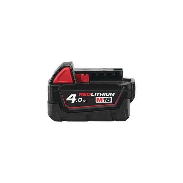 Milwaukee M18B4 4.0Ah Battery Red Lithium Ion - Tool Source - Buy Tools and Hardware Online