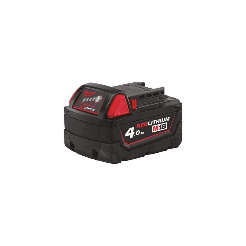 Milwaukee M18B4 4.0Ah Battery Red Lithium Ion - Tool Source - Buy Tools and Hardware Online