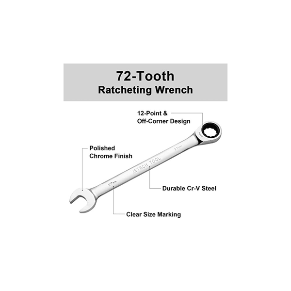 JETECH PROFESSIONAL RATCHET SPANNER 27MM - Tool Source - Buy Tools and Hardware Online