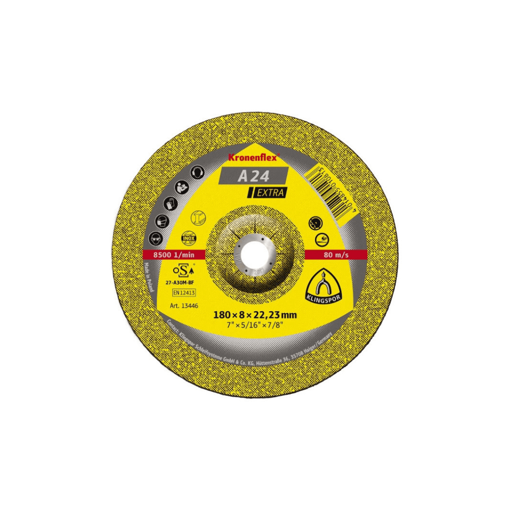 Kronenflex A24 Extra 9"/230mm Grinding Disc - Tool Source - Buy Tools and Hardware Online