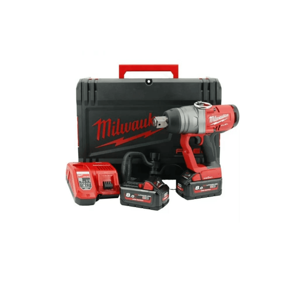 Milwaukee M18ONEFHIWF1-802X M18 High-Torque 1" Impact Wrench (2x8Ah) - Tool Source - Buy Tools and Hardware Online