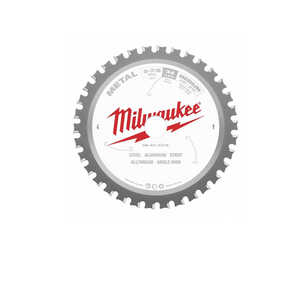 MILWAUKEE 5-7/8" METAL CIRCULAR SAW BLADE 34T 48-40-4215 - Tool Source - Buy Tools and Hardware Online