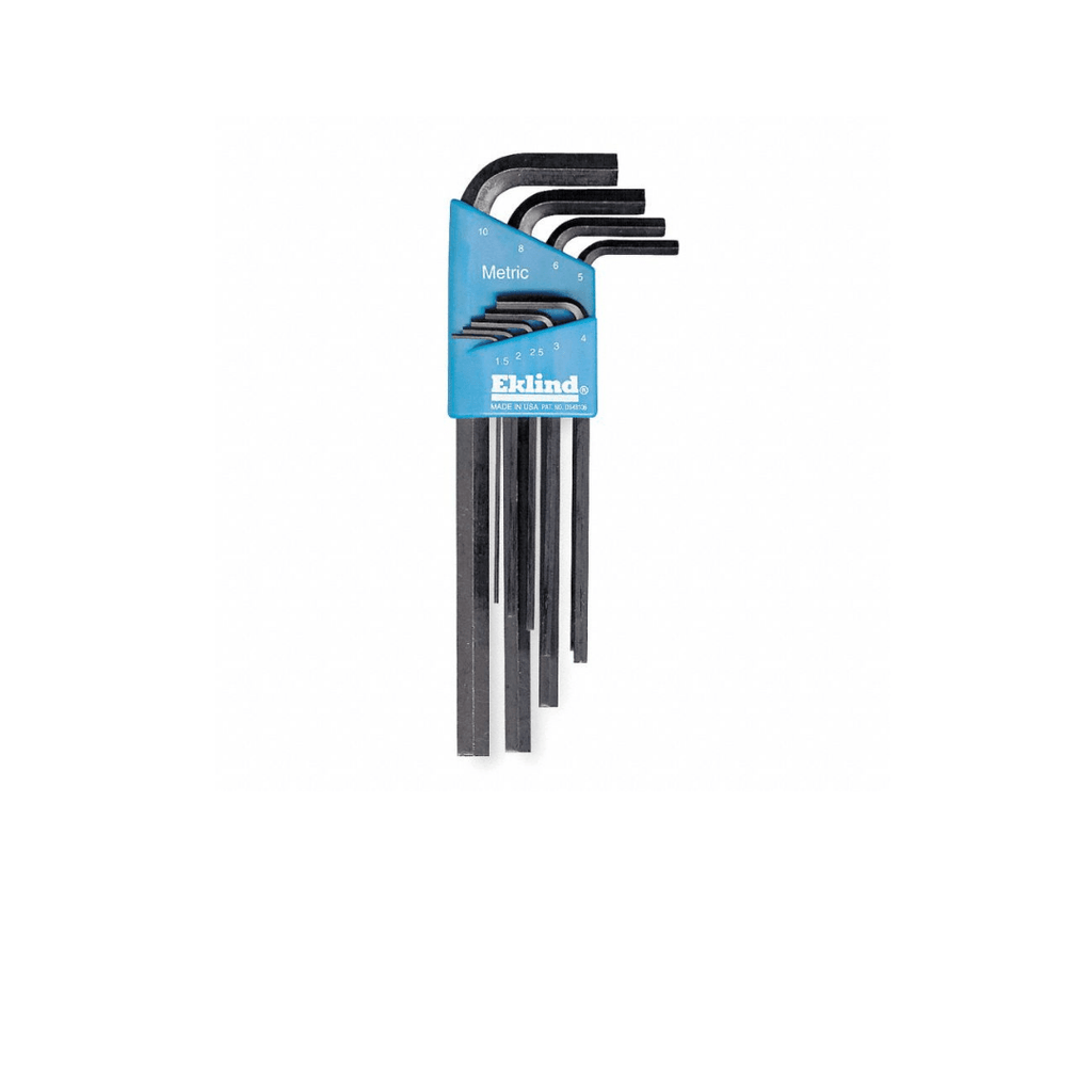 Eklind Hex Key Set, L Key Shape, Long, Black Oxide, 9pcs - 10609 - Tool Source - Buy Tools and Hardware Online