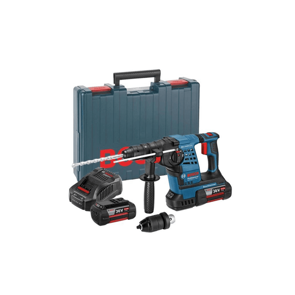 BOSCH GBH 36 VF-LI Pro SDS-Plus Rotary Hammer Drill 2 x 6.0Ah - Tool Source - Buy Tools and Hardware Online