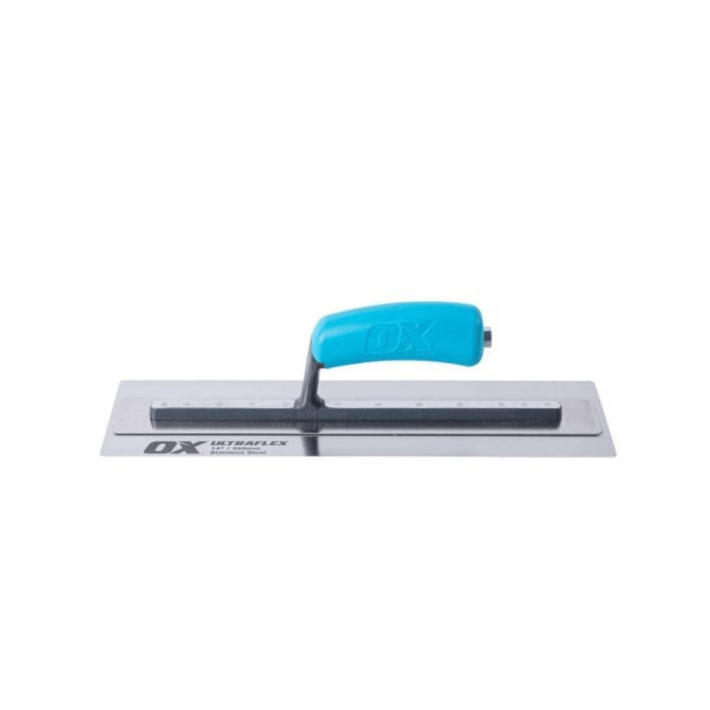 OX PRO ULTRAFLEX FINISHING TROWEL 14IN 355 X 110 MM - Tool Source - Buy Tools and Hardware Online